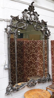 Lot 1297 - A Modern Silvered Mirror in Rococo Style,...