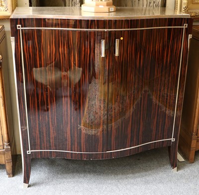 Lot 1312 - A Serpentine Fronted Coromandel Side Cabinet,...