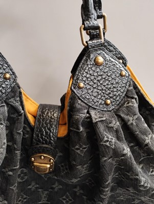 Louis Vuitton Black Mahina Denim Bag