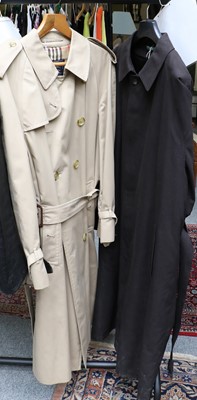 Lot 389 - Ralph Lauren Black Trench Coat with button...