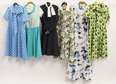 Lot 2156 - Circa 1970s Ladies Dresses comprising an Earl...