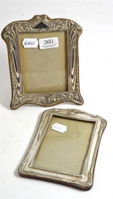 Lot 360 - Two silver photograph frames