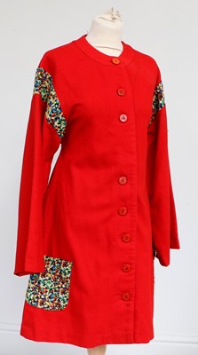 Lot 2164 - Circa 1960s Mary Quant's Ginger Group Red Wool...