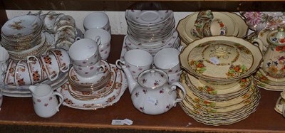 Lot 365 - A shelf of dinner and tea wares