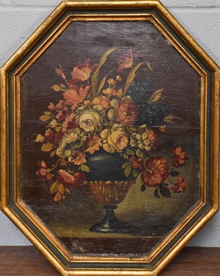 Lot 1041A - Still Life of Flowers, oil on panel, together...