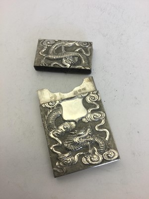 Lot 2362 - A Chinese Export Silver Card Case