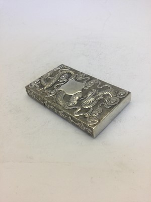 Lot 2362 - A Chinese Export Silver Card Case