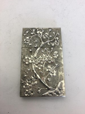 Lot 2362 - A Chinese Export Silver Card Case