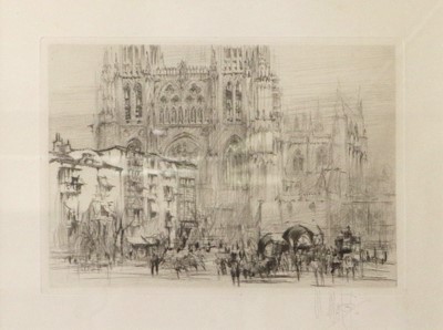 Lot 1417 - William Walcot "Burgos Cathedral" Signed in...