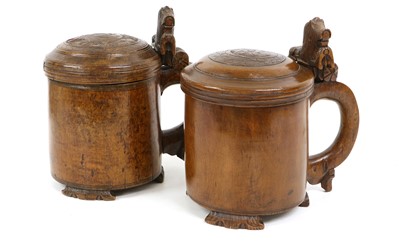 Lot 237 - A Norwegian Birch Tankard, late 18th/19th...