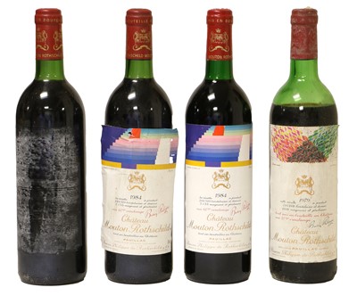 Lot 3249 - Château Mouton Rothschild 1984 Pauillac (three...