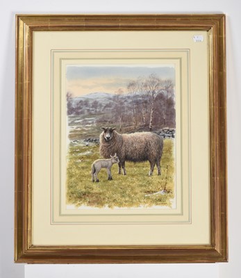 Lot 1048 - Rodger McPhail (b.1953) "Ewe and Lamb" Signed,...