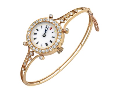 Lot 2172 - A Lady's Diamond Set Wristwatch, circa 1920...