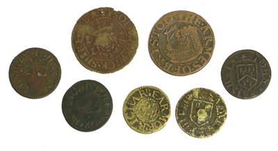 Lot 359 - Mixed 17th Century Tokens, 7 tokens comprising:...