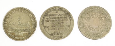 Lot 364 - 19th Century Silver Tokens, 3 tokens...