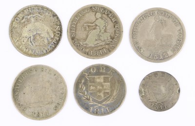 Lot 366 - Yorkshire, 19th Century Silver Tokens, 6...