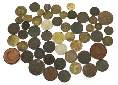 Lot 375 - Miscellaneous Lot of Tokens and Medallions, 53...