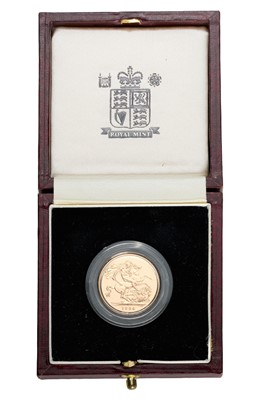 Lot 266 - Elizabeth II, Proof Sovereign 1994, obv....