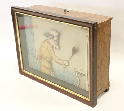 Lot 3197 - A Good late 19th Century Rat-Catcher Coloured Lithograph Automaton