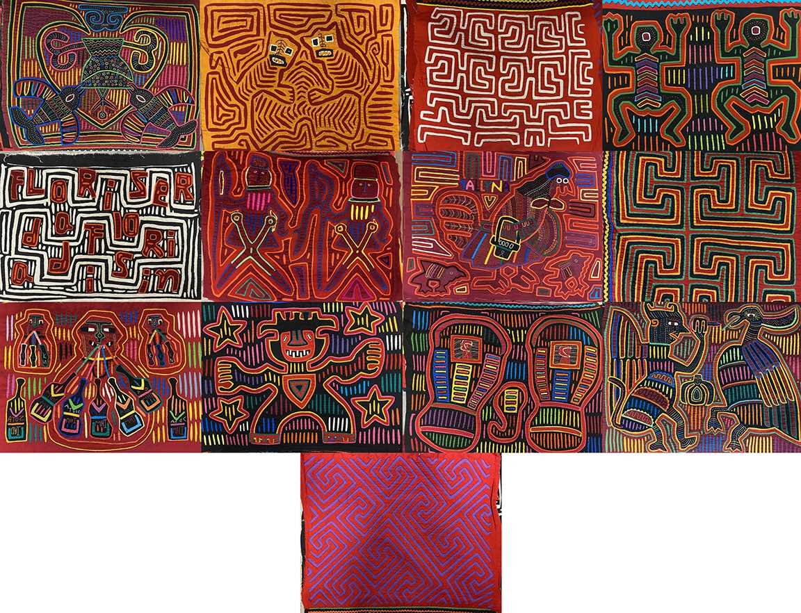 Lot 2071 - Collection of 20th Century Molas from San Blas...