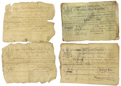 Lot 448 - 4x Hudson's Bay Company Promissory Notes,...