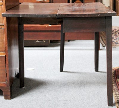 Lot 1154 - A George III Mahogany Fold Over Tea Table,...