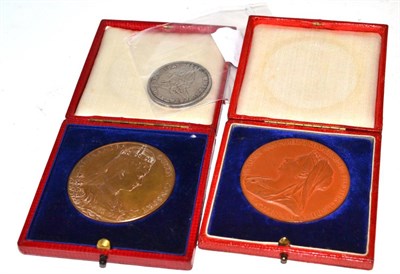 Lot 404 - Silver US Peso and two Royal medallions