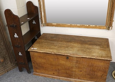 Lot 1322 - A 19th Century Scumbled Pine Linen Trunk,...