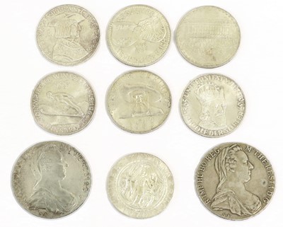 Lot 175 - Assortment of Austrian Silver Coinage, 9 coins...
