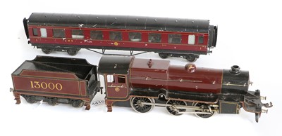 Lot 4416 - Bassett-Lowke O Gauge 2-6-0 LMS Locomotive With 13000 Tender