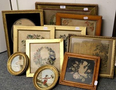 Lot 349 - Assorted 19th Century Framed Needlework and...