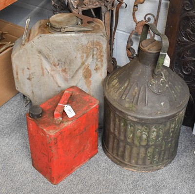 Lot 317 - Three Petrol Cans