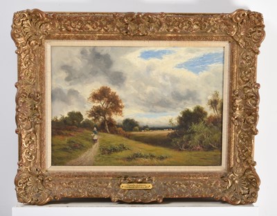 Lot 1078 - Thomas Spinks (1847-1927) “Cloudy Autumn”...