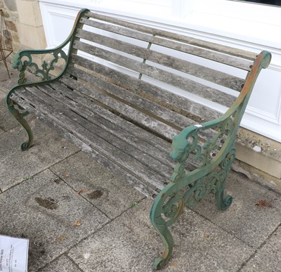 Lot 419 - A Victorian-Style Cast Iron Garden Bench, 20th...