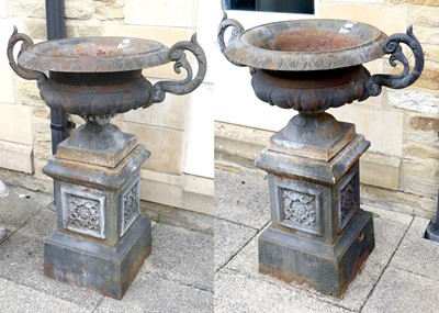 Lot 426 - A Pair of Victorian-Style Cast Iron Garden...