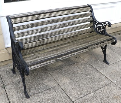 Lot 410 - A Victorian-Style Cast Iron Garden Bench, 20th...