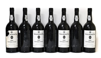 Lot 3213 - Warre's 1991 Vintage Port (seven bottles)