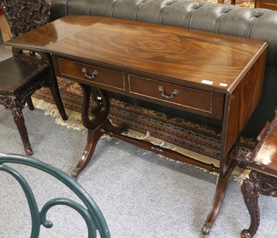 Lot 1266 - A Regency Style Mahogany Sofa Table, with...