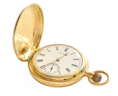 Lot 1034 - An 18 Carat Gold Full Hunter Pocket Watch,...