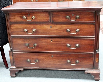 Lot 1181 - A George III Mahogany Chest of Drawers,...