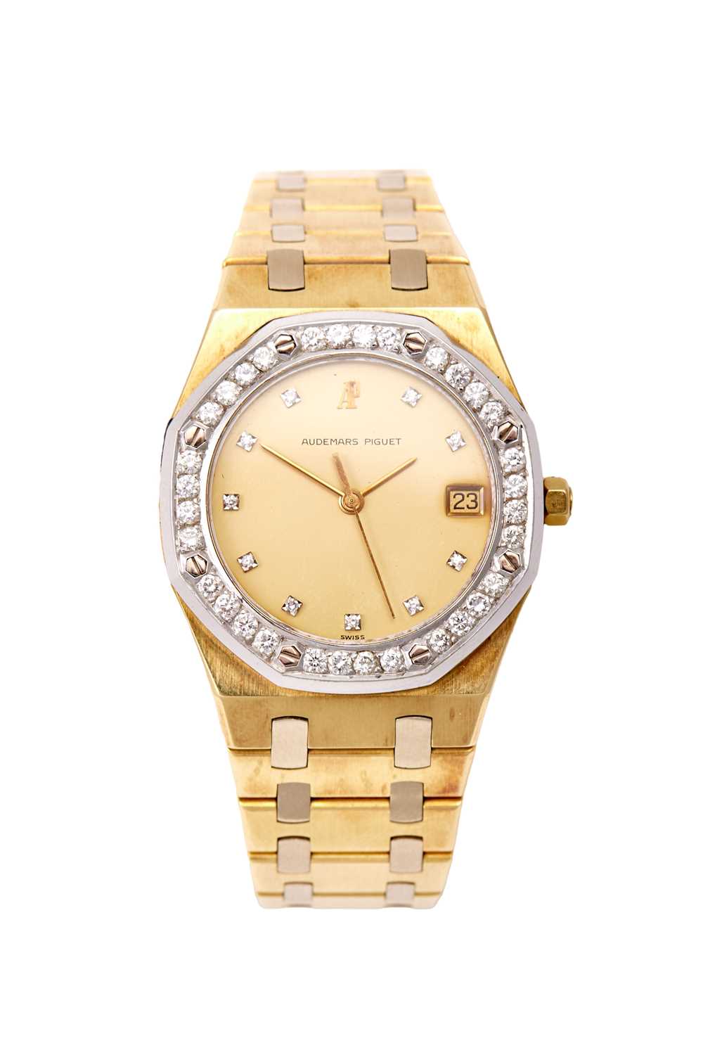 Lot 2203 - Audemars Piguet: An 18 Carat Yellow and White...