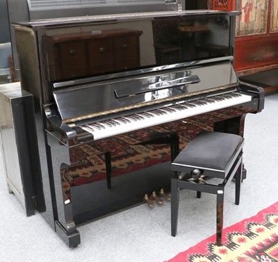 Lot 1296 - An Ebonised Kawai Upright Overstrung Piano,...