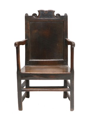 Lot 283 - A Late 17th Century Joined Oak English...