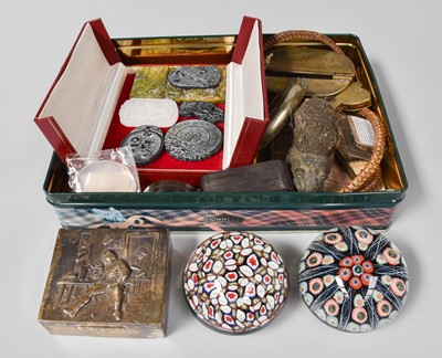 Lot 208 - A Tin of Collectables and Curios, including...