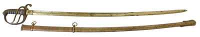 Lot 120 - A Victorian Artillery Officer's Sword, the...