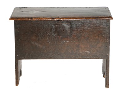 Lot 728 - A Charles II Joined Oak Chest, late 17th...