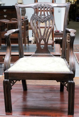 Lot 1180 - A Childs Carved Mahogany Chippendale-Style Chair