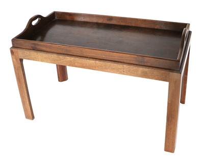 Lot 813 - A Mahogany Tray-Top Coffee Table, the...