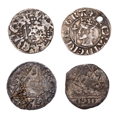 Lot 278 - Scottish and Irish Hammered Pennies, 4 coins...