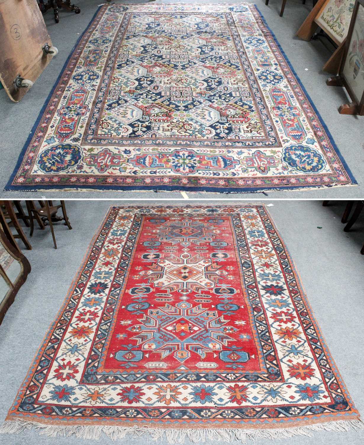 Lot 1203 - Northwest Persian Rug, the blood red field